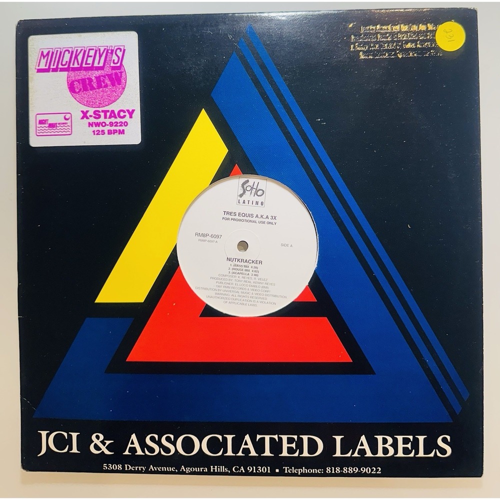 Tres Equis A.K.A. 3X - NUTKRACKER - Vinyl 12" Sotto Latino RM8P-6097 RARE!! 1997